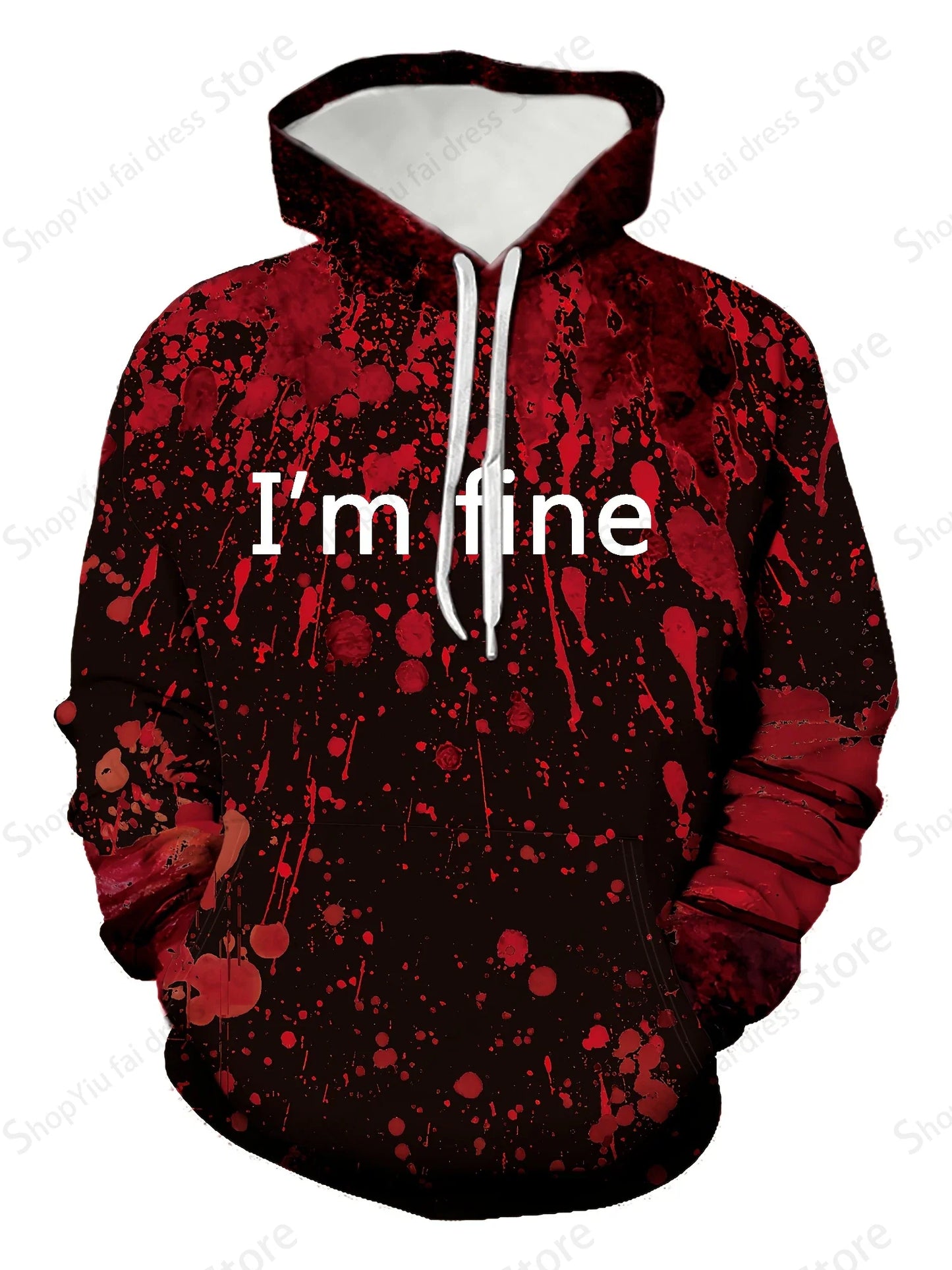 Warm Hoodie - Bloody Design - Eden of Clothes