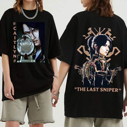 Caitlyn T-Shirt – Sharp Shooter Design, Arcane - Eden of Clothes