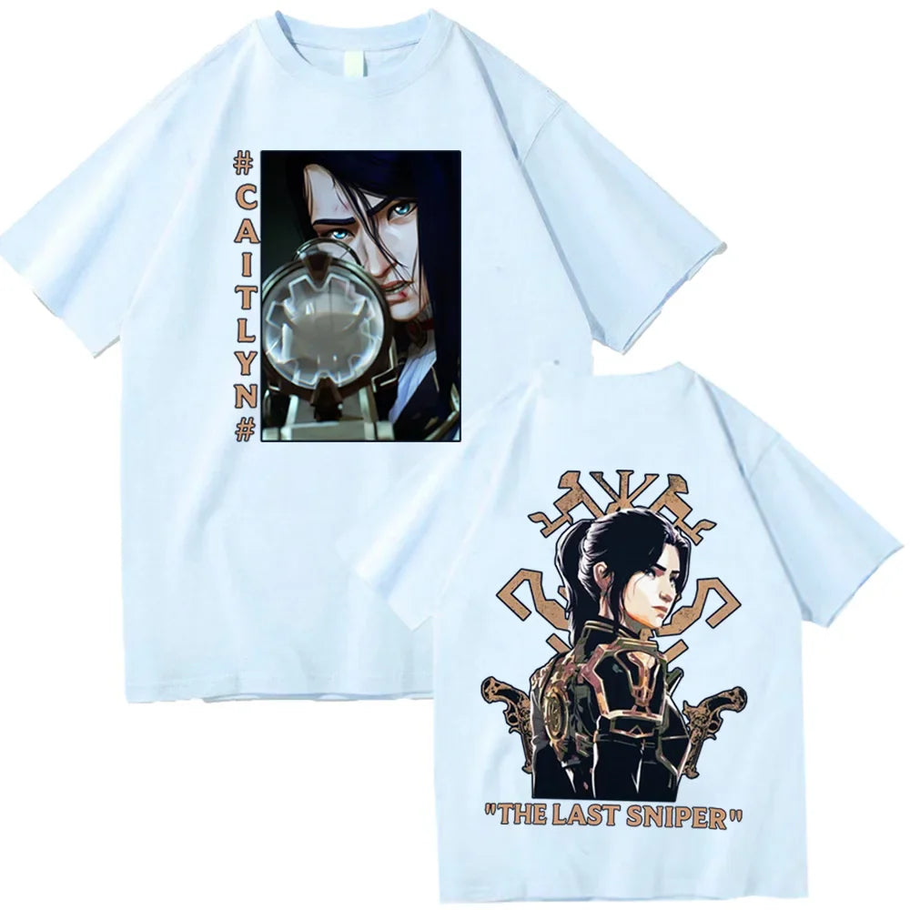 Caitlyn T-Shirt – Sharp Shooter Design, Arcane - Eden of Clothes