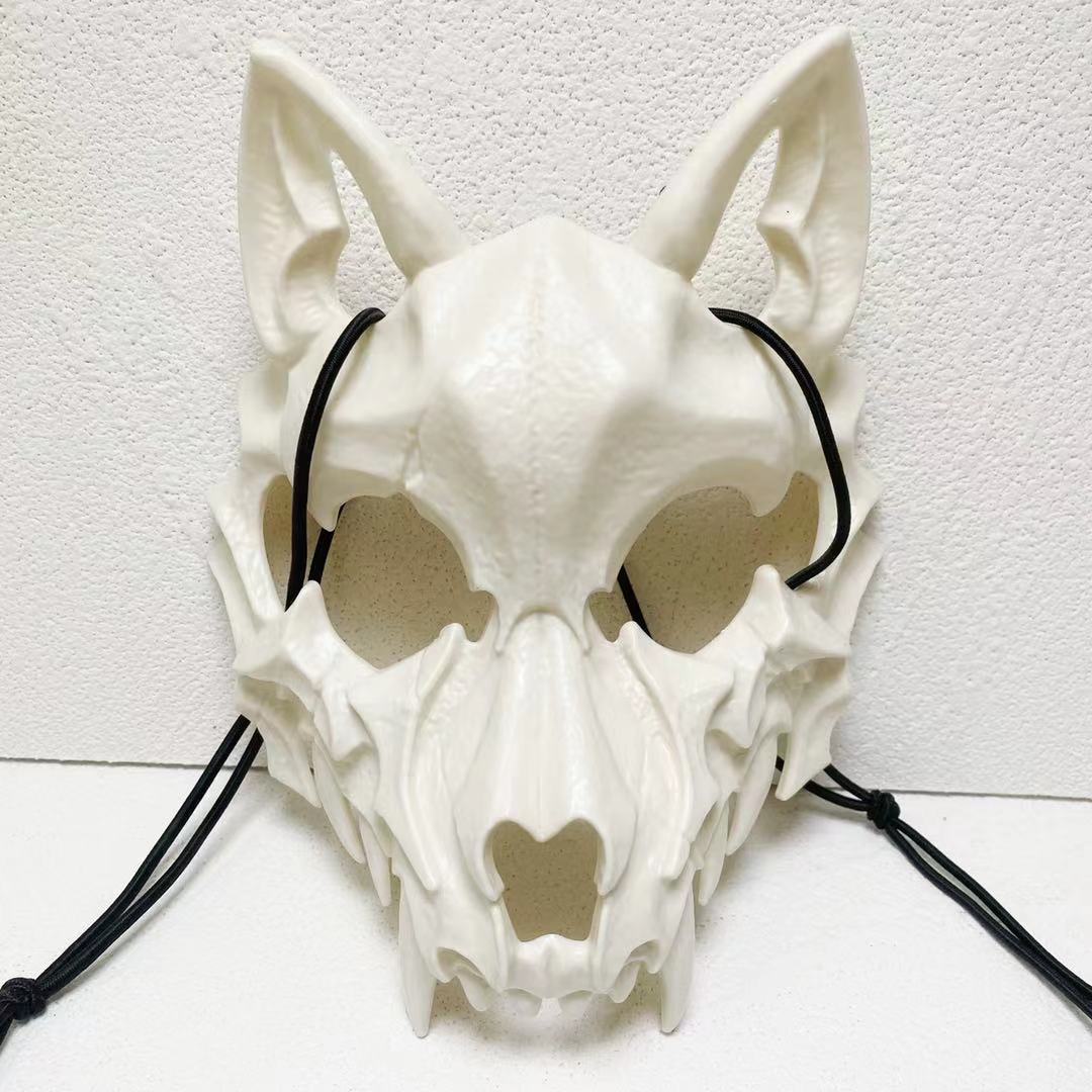 Japanese Dragon Half Face Mask – Traditional Art Design, Anime-Inspired Accessory Eden of Clothes