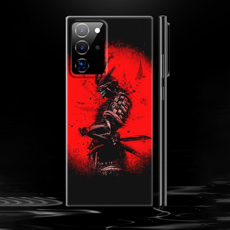 Japanese Samurai Art Phone Case – Black Design for Samsung Galaxy - Eden of Clothes