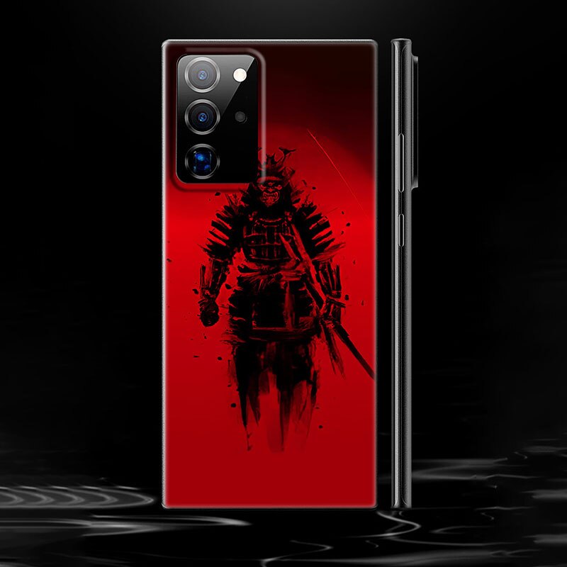 Japanese Samurai Art Phone Case – Black Design for Samsung Galaxy - Eden of Clothes