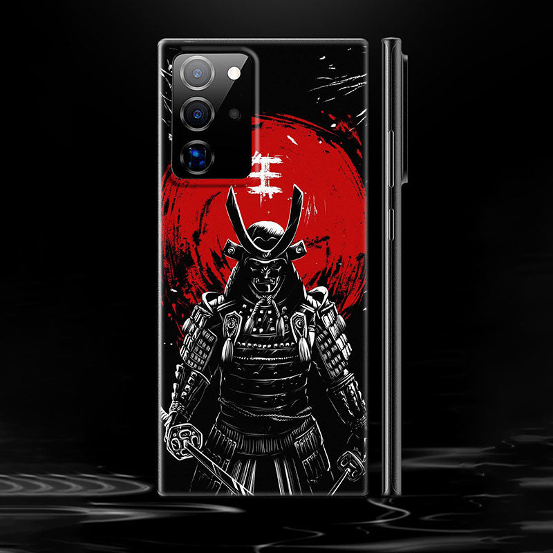 Japanese Samurai Art Phone Case – Black Design for Samsung Galaxy - Eden of Clothes