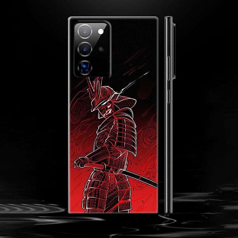 Japanese Samurai Art Phone Case – Black Design for Samsung Galaxy - Eden of Clothes