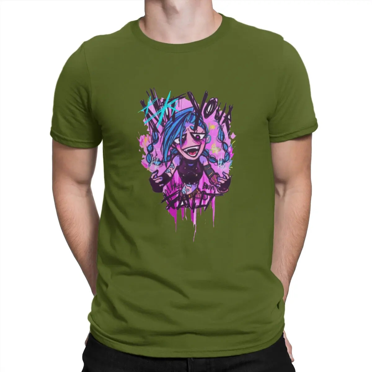 Jinx T-Shirt – Drawn Design, Arcane Style - Eden of Clothes