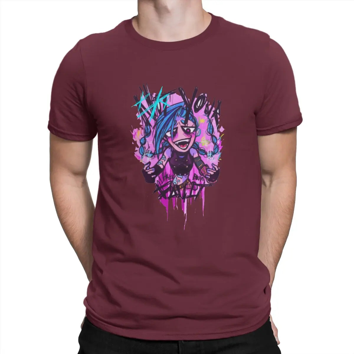 Jinx T-Shirt – Drawn Design, Arcane Style - Eden of Clothes