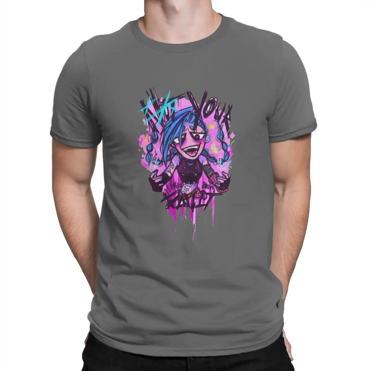Jinx T-Shirt – Drawn Design, Arcane Style - Eden of Clothes