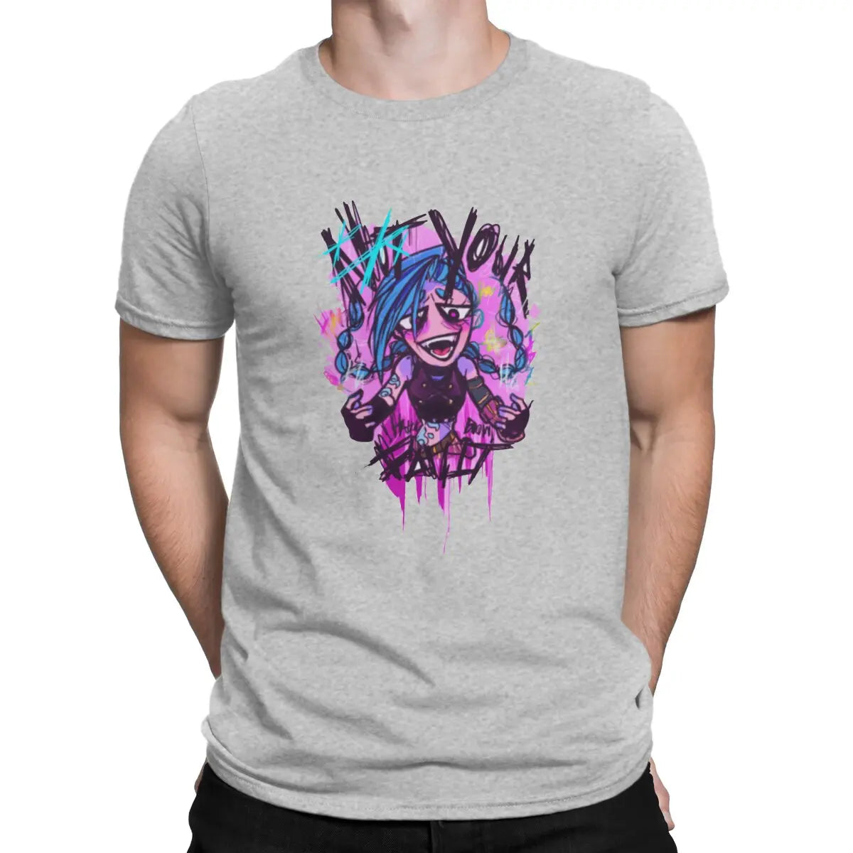 Jinx T-Shirt – Drawn Design, Arcane Style - Eden of Clothes