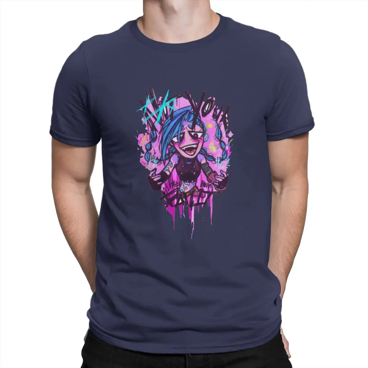 Jinx T-Shirt – Drawn Design, Arcane Style - Eden of Clothes