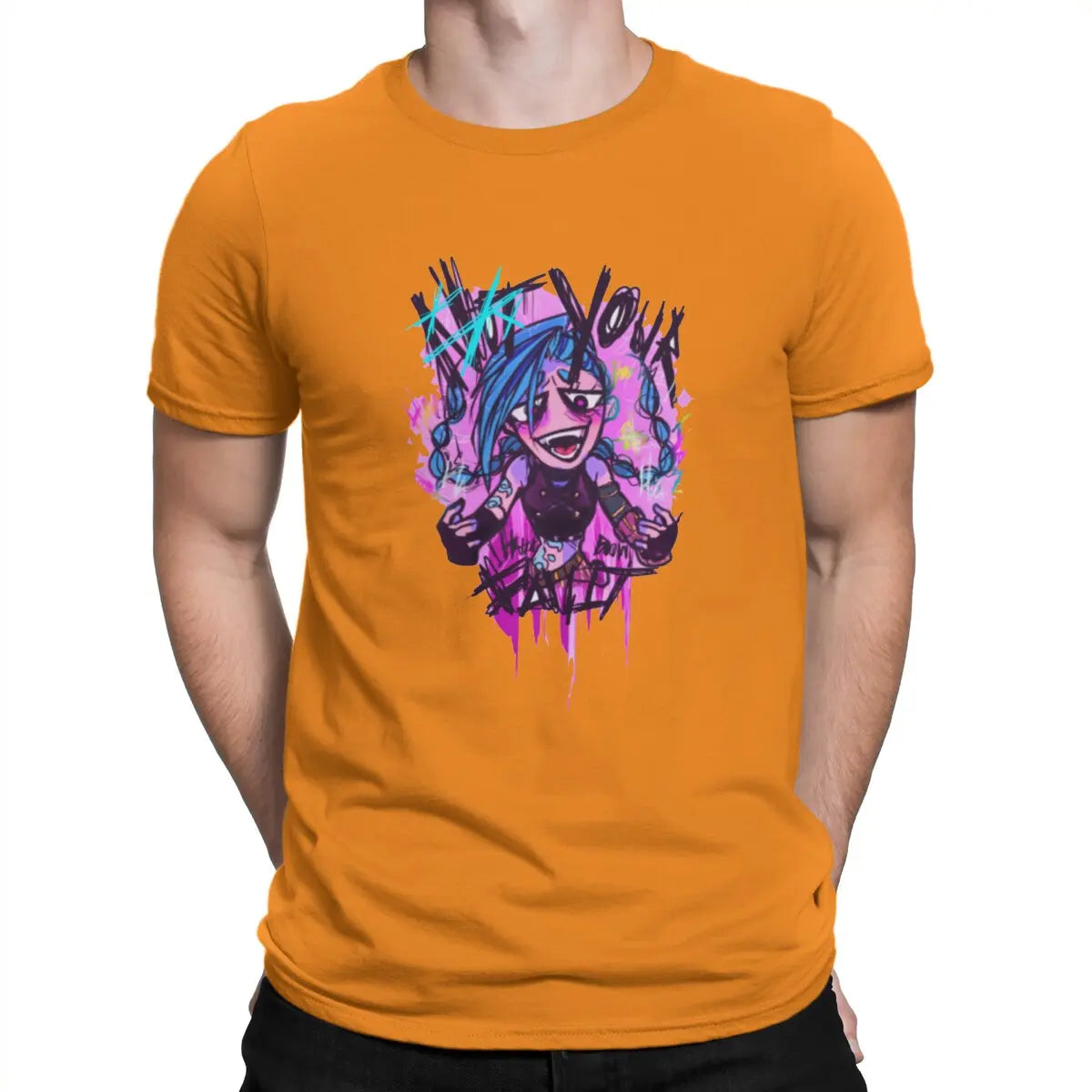 Jinx T-Shirt – Drawn Design, Arcane Style - Eden of Clothes