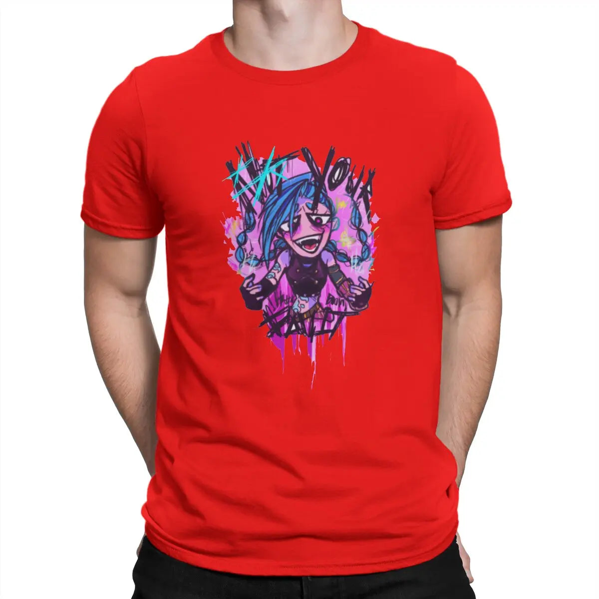 Jinx T-Shirt – Drawn Design, Arcane Style - Eden of Clothes