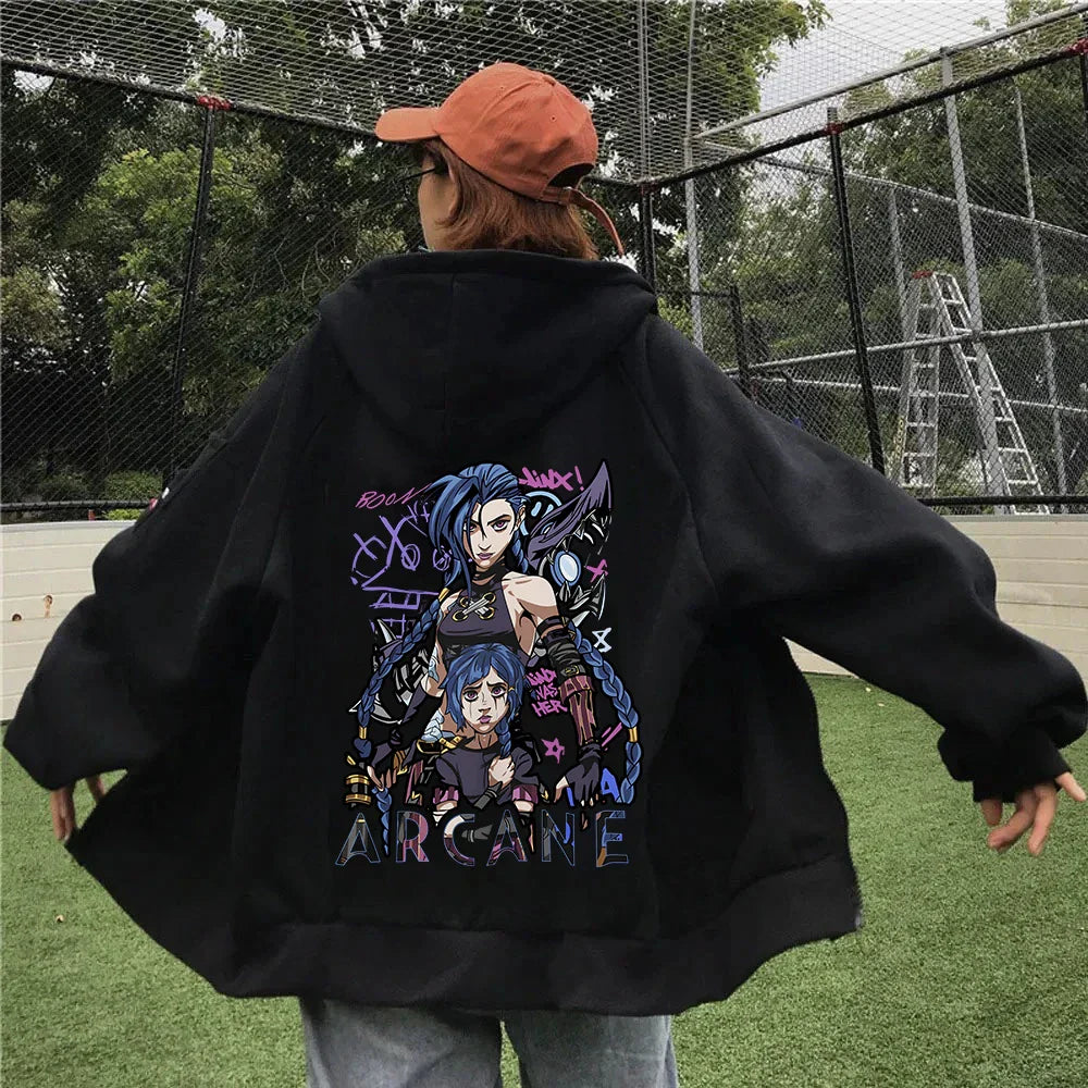 Jinx Graphic Zipper Hoody Eden of Clothes
