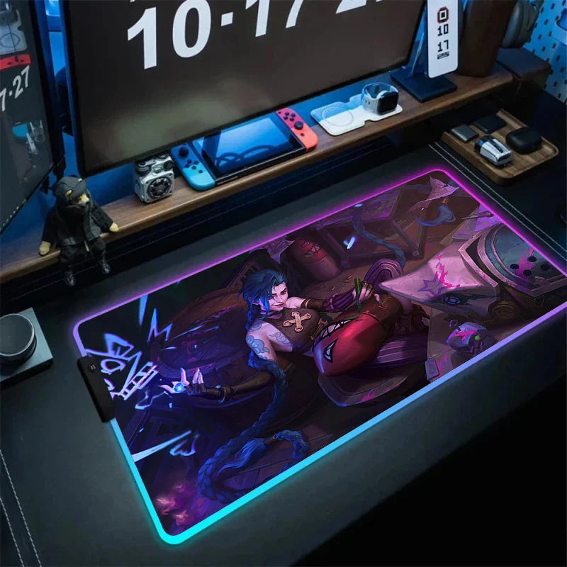 Jinx Gaming LED Mouse Pad – Vibrant Colors, Smooth Surface - Eden of Clothes