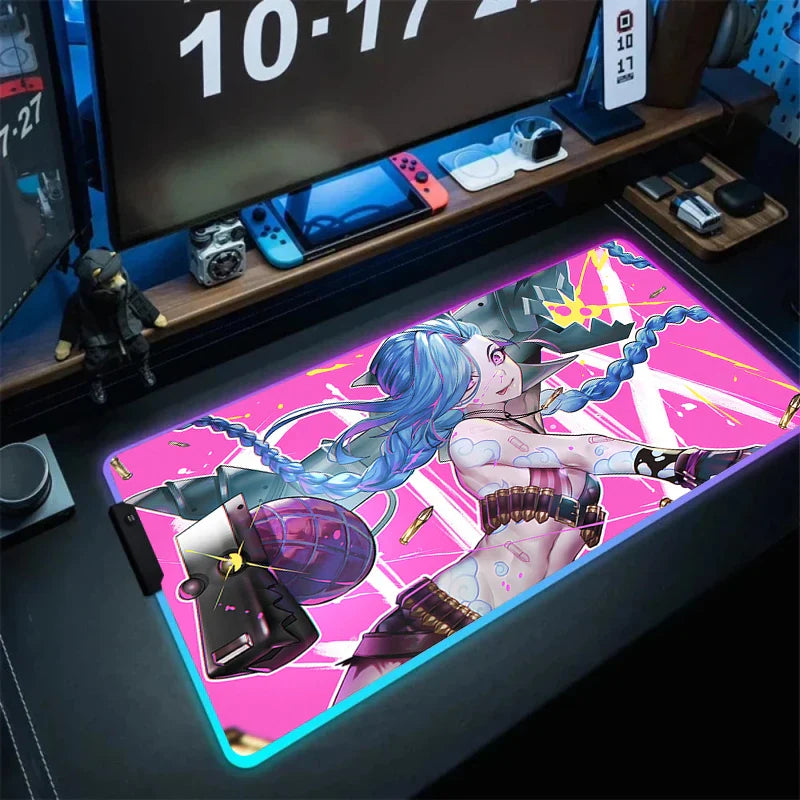 Jinx Gaming LED Mouse Pad – Vibrant Colors, Smooth Surface - Eden of Clothes