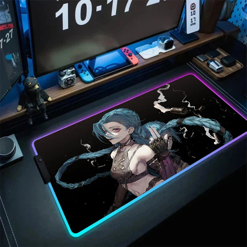 Jinx Gaming LED Mouse Pad – Vibrant Colors, Smooth Surface - Eden of Clothes