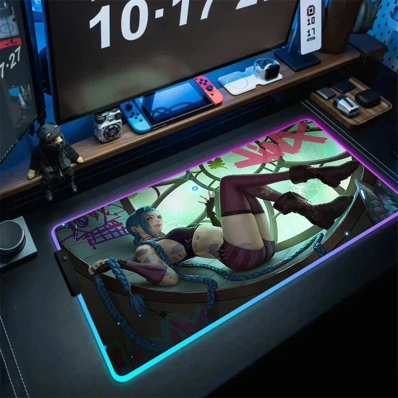 Jinx Gaming LED Mouse Pad – Vibrant Colors, Smooth Surface - Eden of Clothes