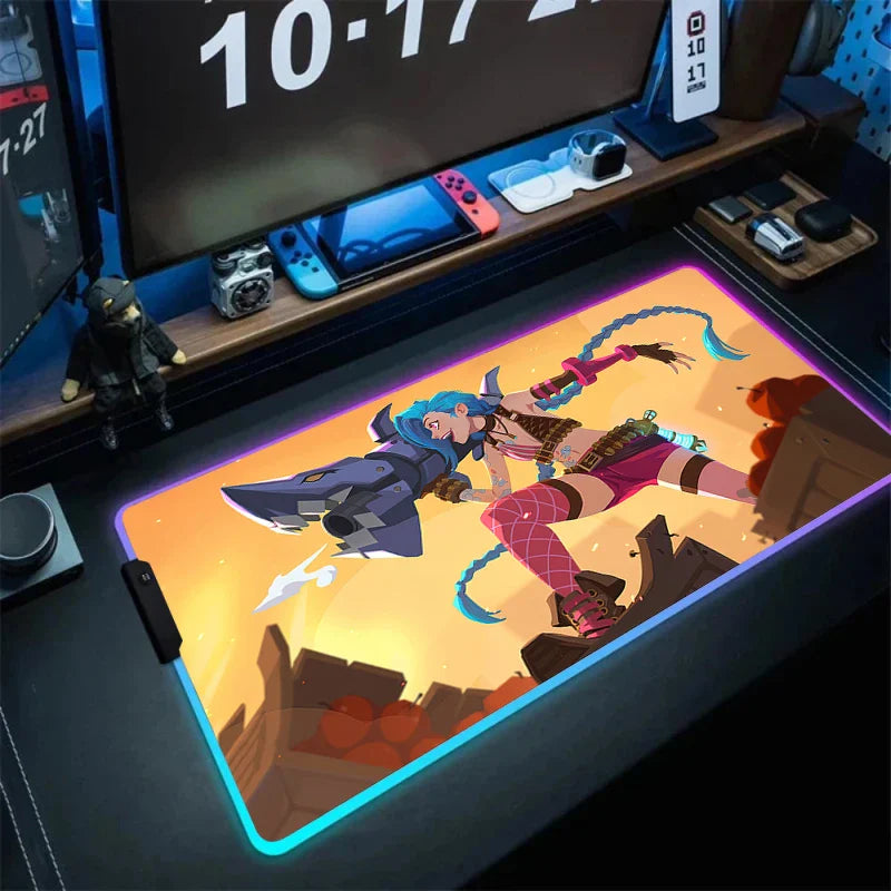 Jinx Gaming LED Mouse Pad – Vibrant Colors, Smooth Surface - Eden of Clothes
