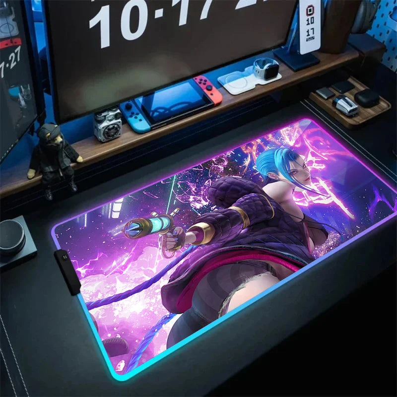 Jinx Gaming LED Mouse Pad – Vibrant Colors, Smooth Surface - Eden of Clothes