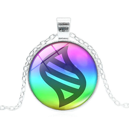 Mega Stone Necklace – Glass Cabochon Pendant, Anime-Inspired Jewelry Eden of Clothes