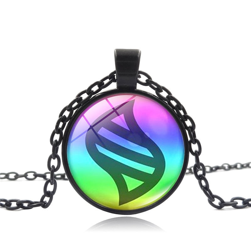 Mega Stone Necklace – Glass Cabochon Pendant, Anime-Inspired Jewelry Eden of Clothes