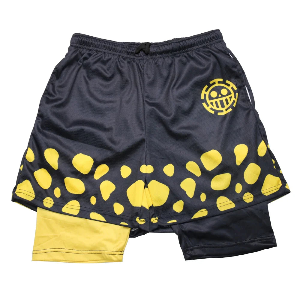 Performance Shorts 2-in-1 – Dynamic Fit, Anime Style - Eden of Clothes