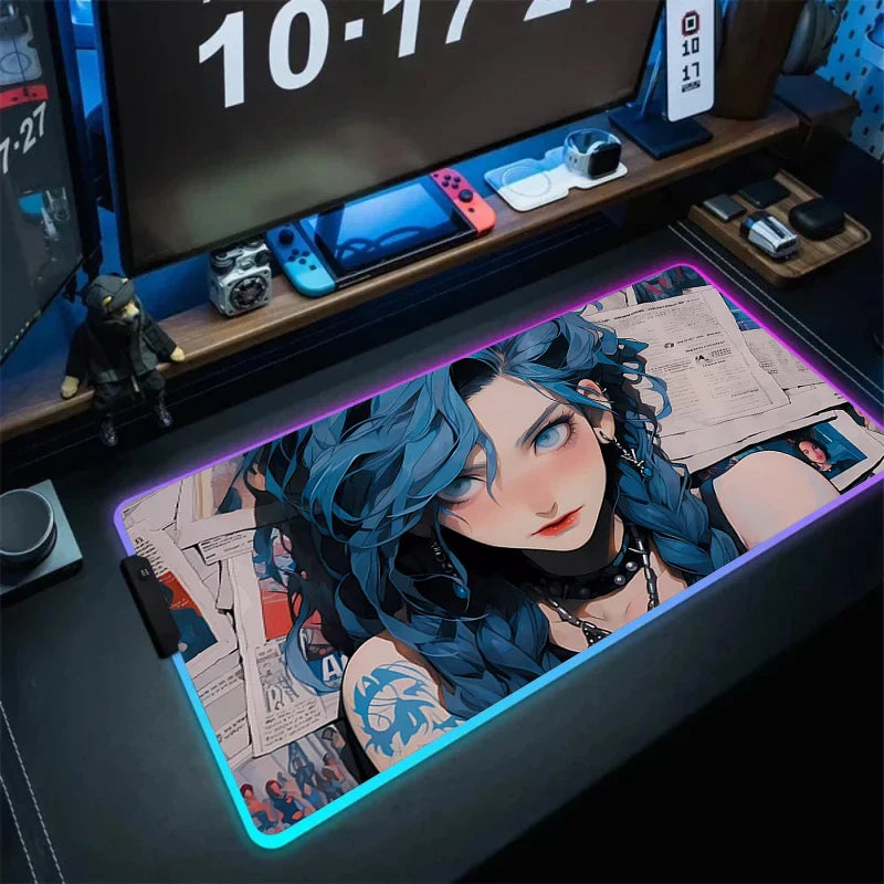 RGB Mouse Mat – Vibrant Colors, League of Legends - Eden of Clothes