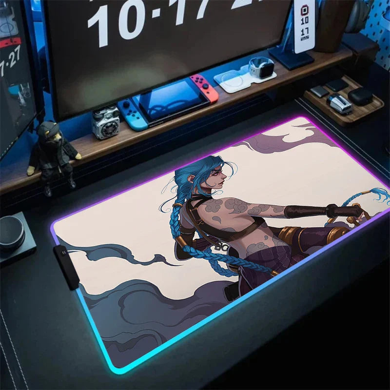 RGB Mouse Mat – Vibrant Colors, League of Legends - Eden of Clothes