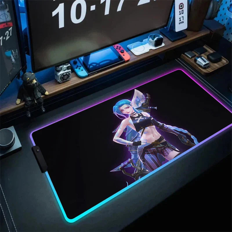 RGB Mouse Mat – Vibrant Colors, League of Legends - Eden of Clothes
