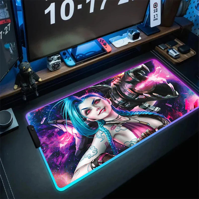 RGB Mouse Mat – Vibrant Colors, League of Legends - Eden of Clothes