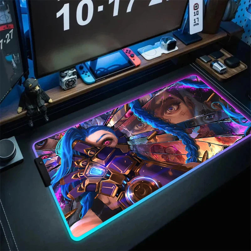 RGB Mouse Mat – Vibrant Colors, League of Legends - Eden of Clothes