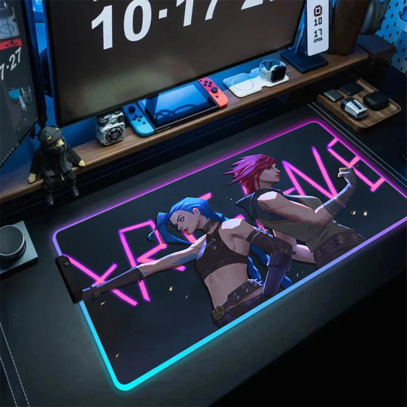 RGB Mouse Mat – Vibrant Colors, League of Legends - Eden of Clothes