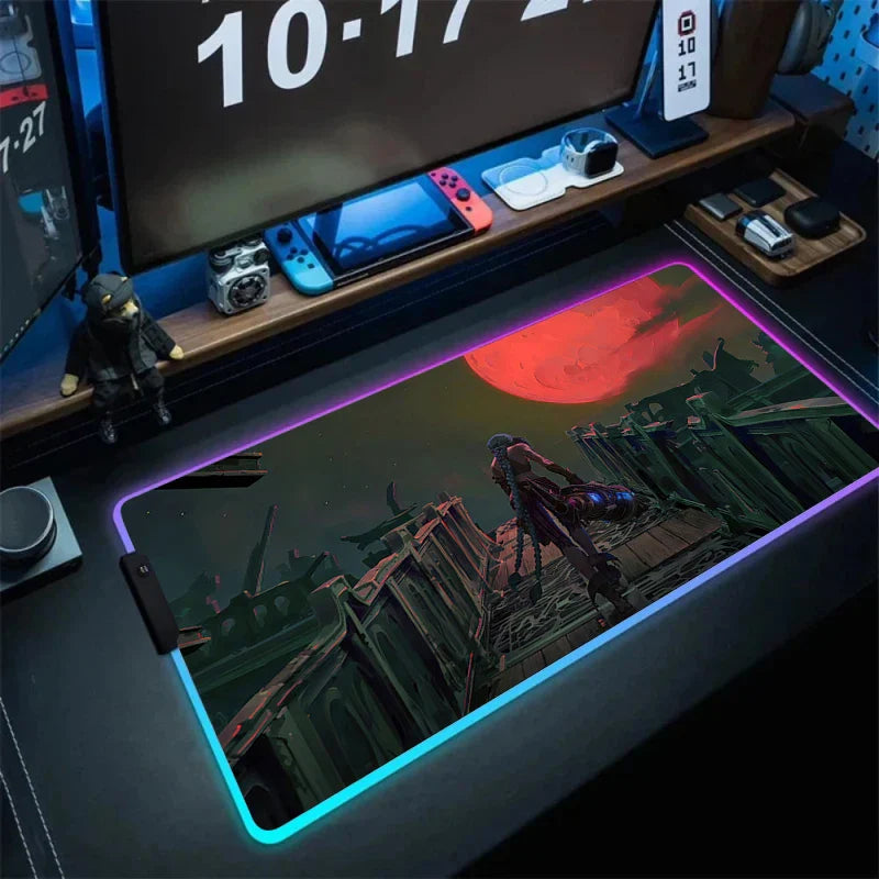 RGB Mouse Mat – Vibrant Colors, League of Legends - Eden of Clothes