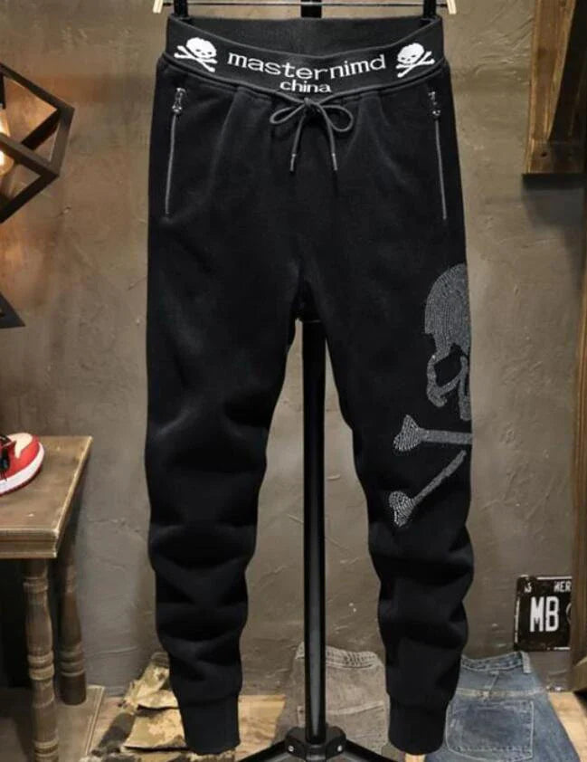 Rhinestones Skull anime pants Eden of Clothes