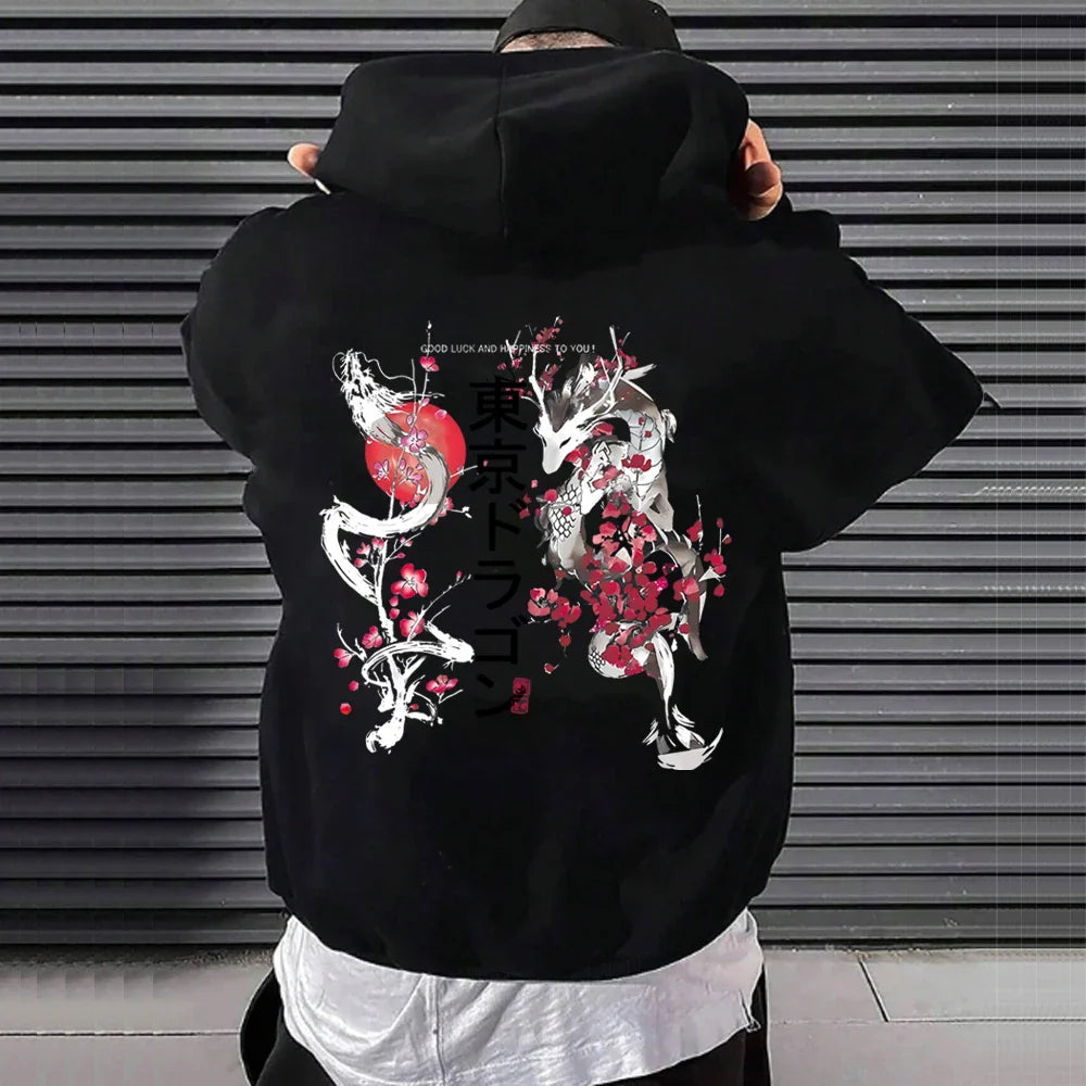Tokyo Print Hoodie – Streetwear, Anime Style - Eden of Clothes