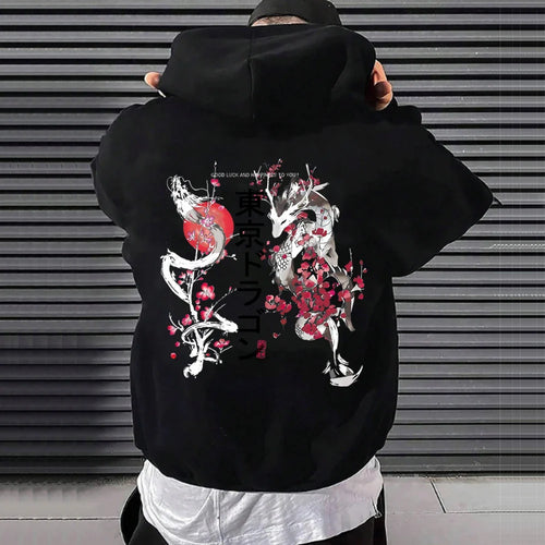 Tokyo Print Hoodie – Streetwear, Anime Style - Eden of Clothes