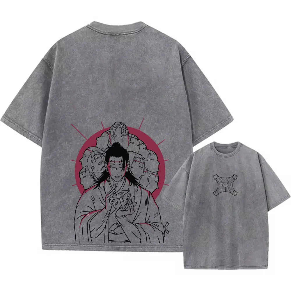 Acid Wash T-Shirt – Retro Vibes, Short Sleeve - Eden of Clothes
