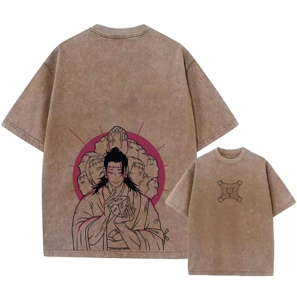 Acid Wash T-Shirt – Retro Vibes, Short Sleeve - Eden of Clothes