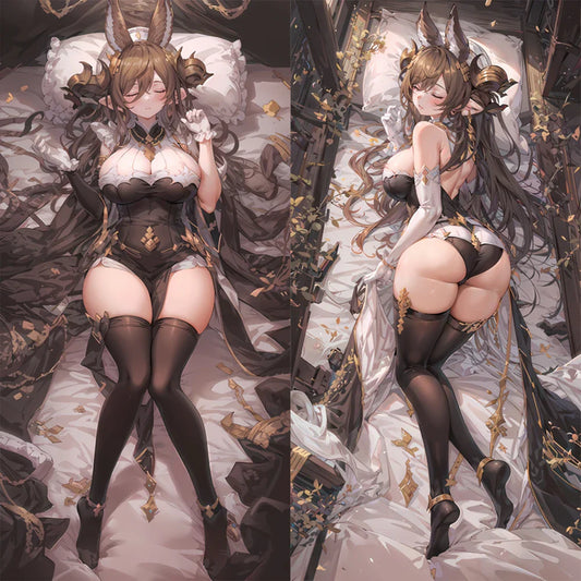 50x180cm Anime Granblue Fantasy Galleon Cosplay Dakimakura PillowCase Hugging Body Prop Pillow Cover