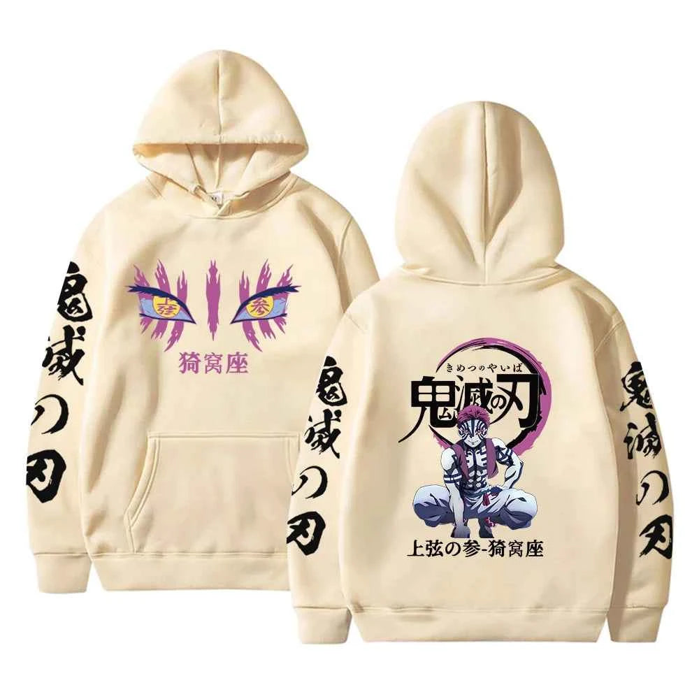 2025 New Anime Men's Demon Killer Hoodie Comic Streetwear Pullover Hoodie Long Sleeve Cotton Large Size Loose Hooded Sweatshirt