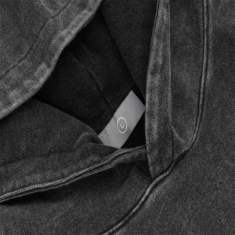 Spring and Autumn animation attack Titan pure cotton hoodie hip hop long sleeve casual street clothing acid-washed sweatshirt