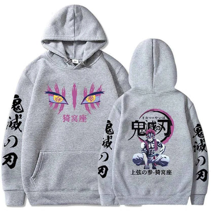 2025 New Anime Men's Demon Killer Hoodie Comic Streetwear Pullover Hoodie Long Sleeve Cotton Large Size Loose Hooded Sweatshirt