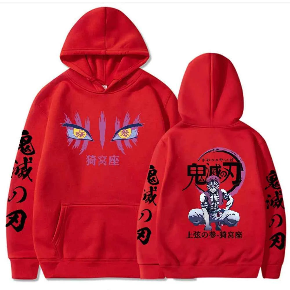 2025 New Anime Men's Demon Killer Hoodie Comic Streetwear Pullover Hoodie Long Sleeve Cotton Large Size Loose Hooded Sweatshirt