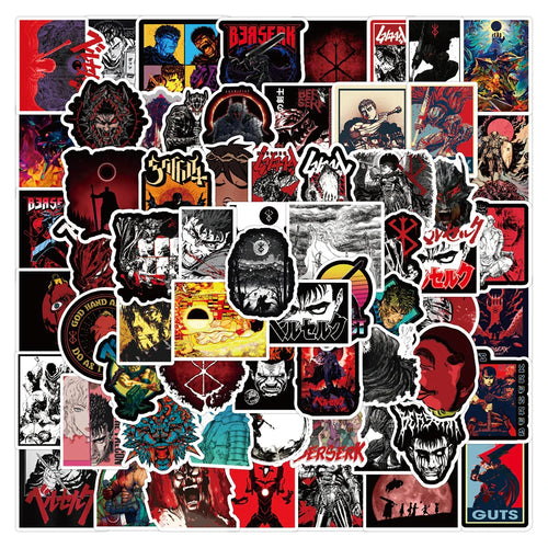 Berserk Sticker Set – Iconic Manga Designs, Multi-Piece Collection Eden of Clothes 