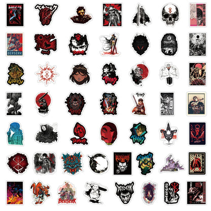 Berserk Sticker Set – Iconic Manga Designs, Multi-Piece Collection Eden of Clothes 