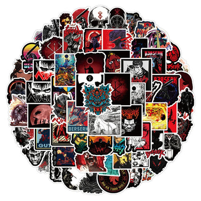 Berserk Sticker Set – Iconic Manga Designs, Multi-Piece Collection Eden of Clothes 