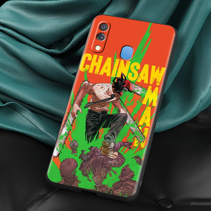 Anime Chainsaw Man Silicone Case For Samsung Galaxy phone case Samsung 