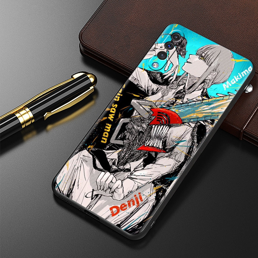 Anime Chainsaw Man Silicone Case For Samsung Galaxy phone case Samsung 