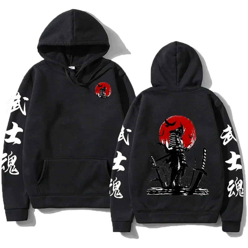 Dark Samurai Hoodie – Japanese Design, Anime Eden of Clothes 