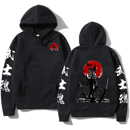 Dark Samurai Hoodie – Japanese Design, Anime Eden of Clothes 