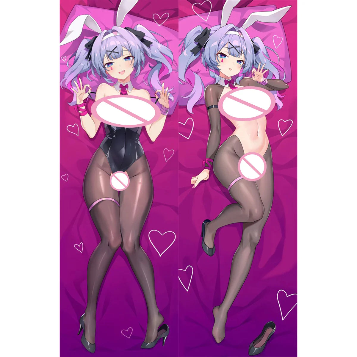 Anime Pillow Cover Dakimakura 2 Side Printed Hugging Body Pillowcase Cushion Cover Bedding Decor - B / 2WAY 50x150cm